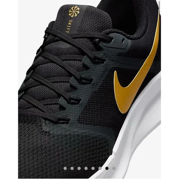 Nike Run Swift 3 Running Shoes Men’s Size 11.5 Black/Metallic Gold DR2695-010 - Picture 5 of 10